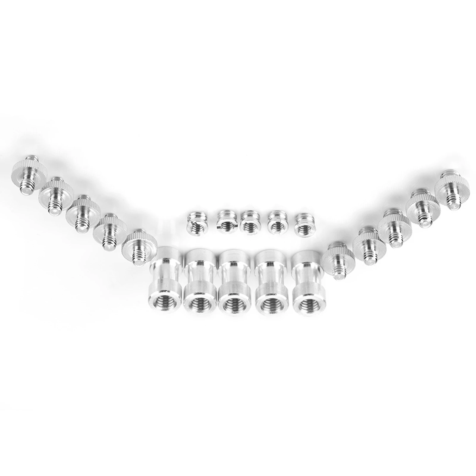 1/4 Inch 3/8 Inch Male Female Converter Threaded Adapter Screws Accessory 20pcs