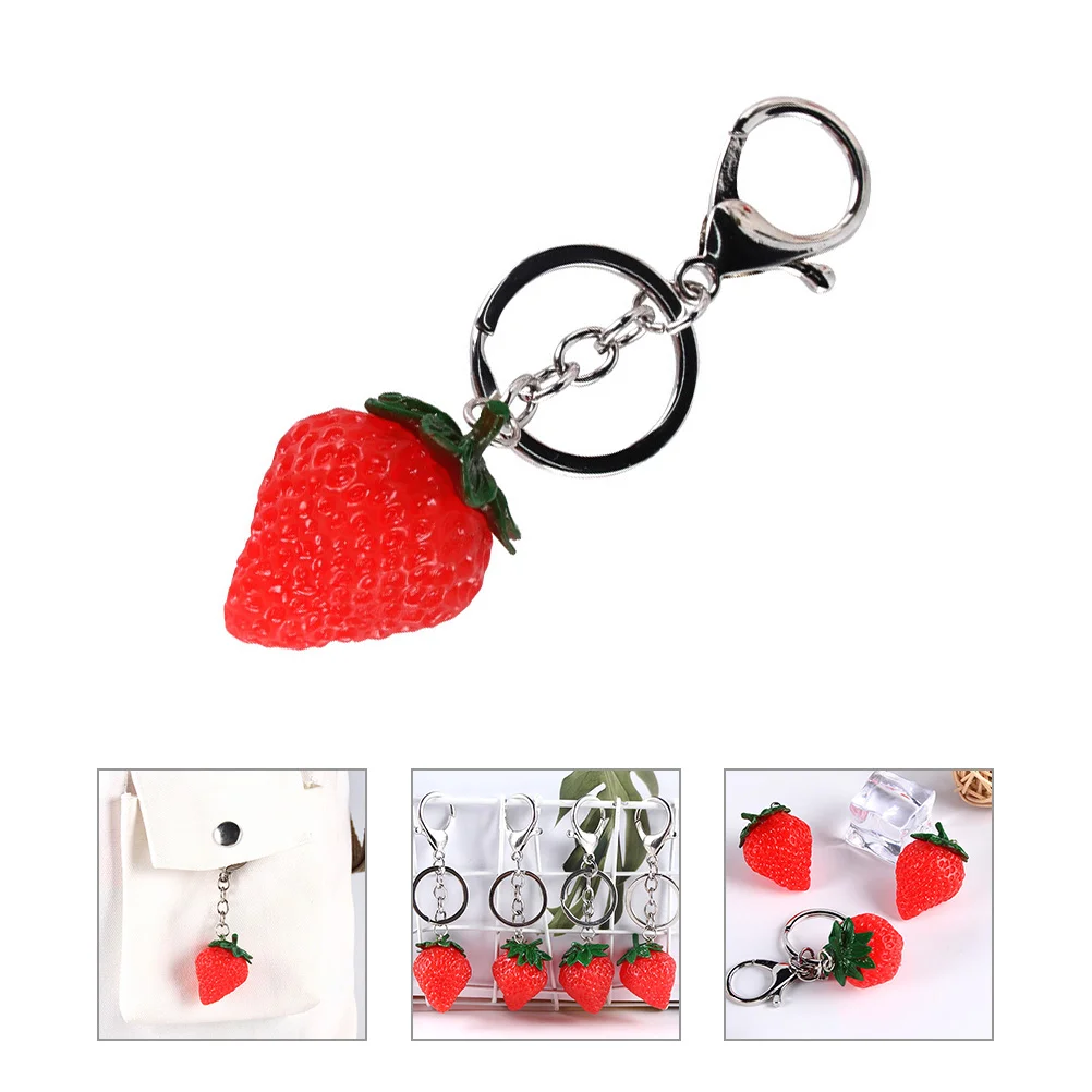 Key Ring Shaped Key Chain Simulation Fruit Key Chain Decorative Keyring Bag Decor backpack hanging glove shaped key ring luggage pendant decorative keychain pendant