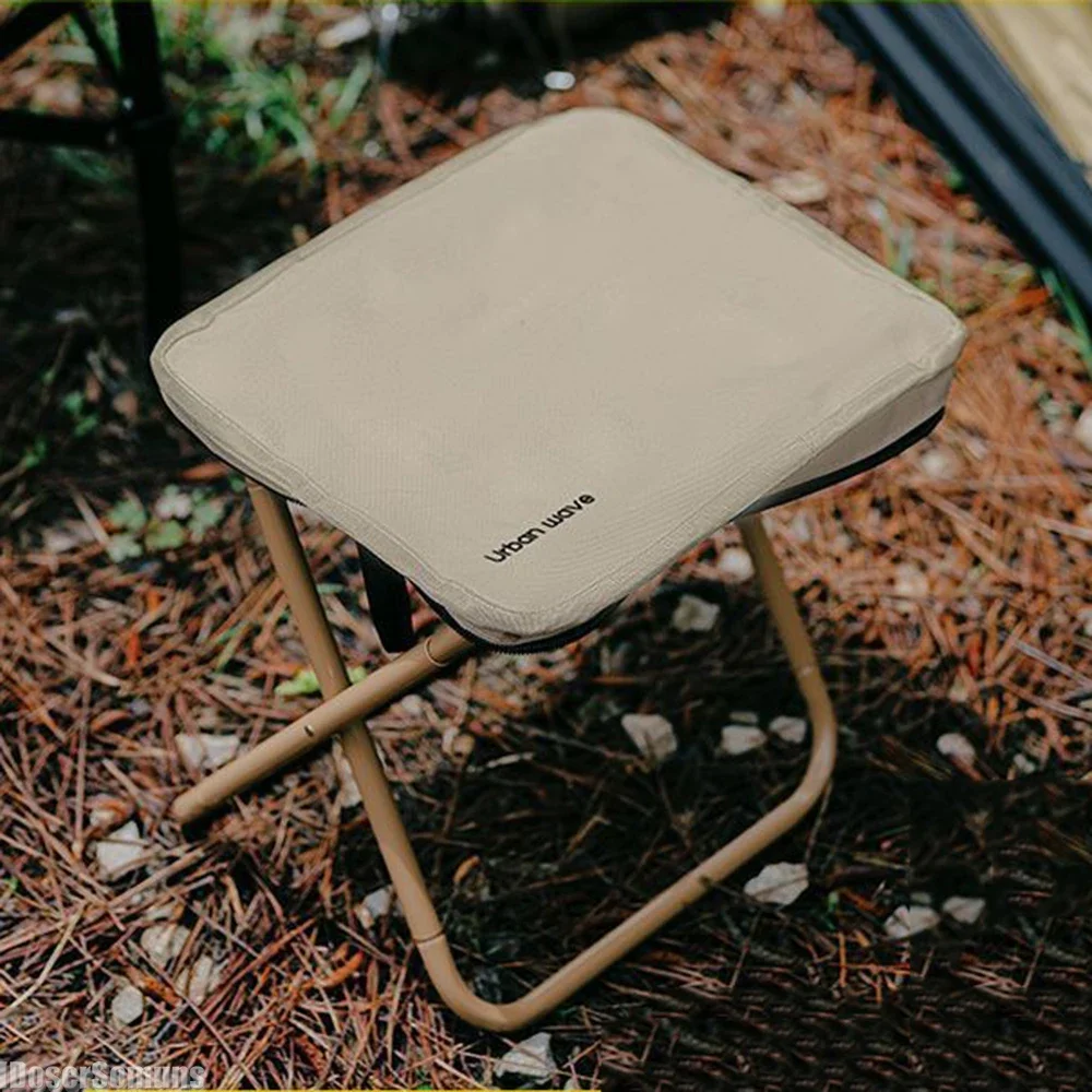 Outdoor Portable Folding Stool Strong Load-bearing Ultralight Fishing Chair Mazaar Queuing Artifact Accessories for Camping