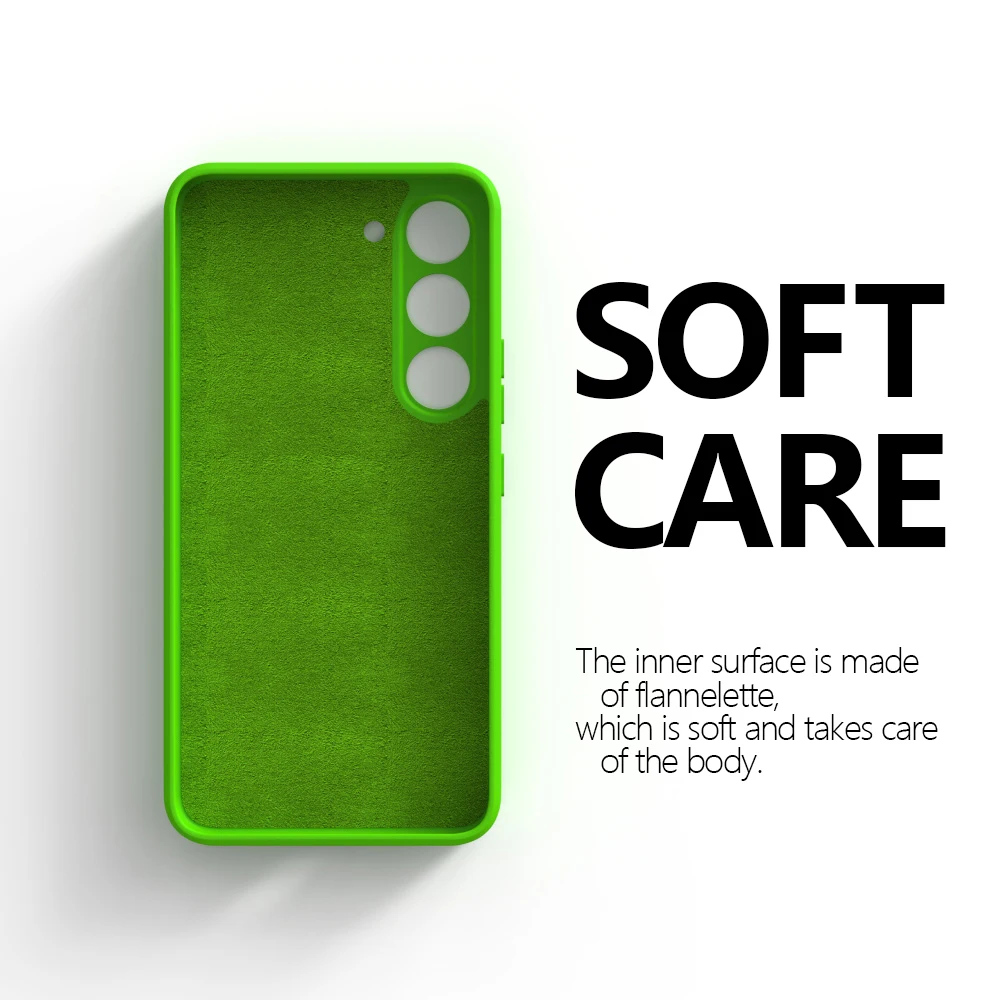 Silky Silicone Soft-Touch Protective Phone Case Cover