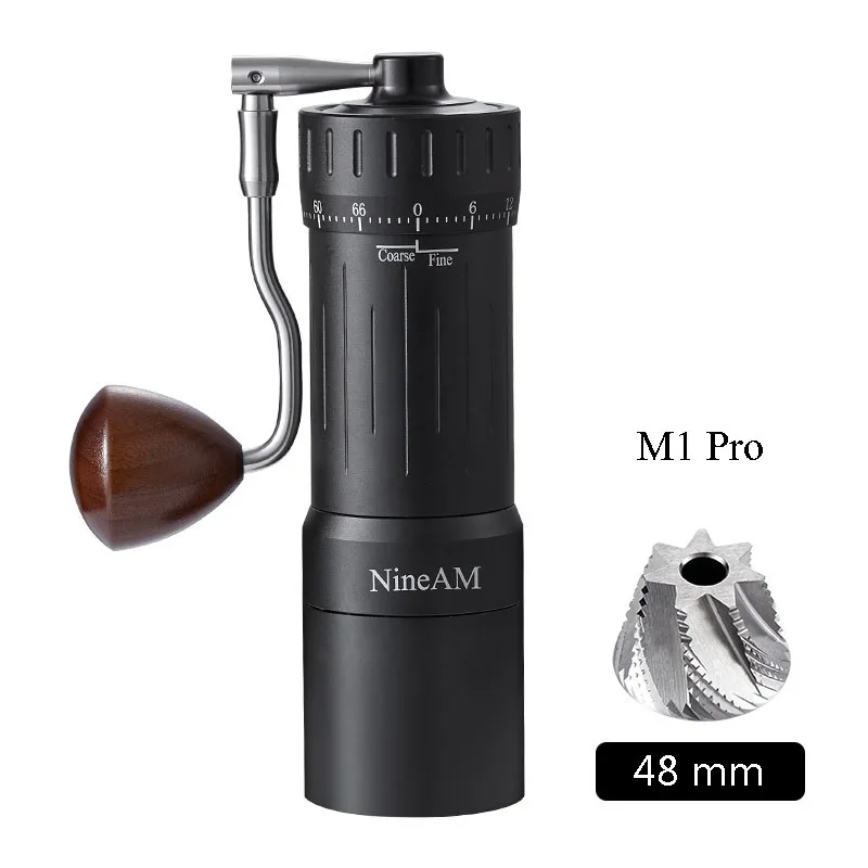 NineAM M1/Pro Manual Coffee Grinder 2024 Newly Upgraded 48MM