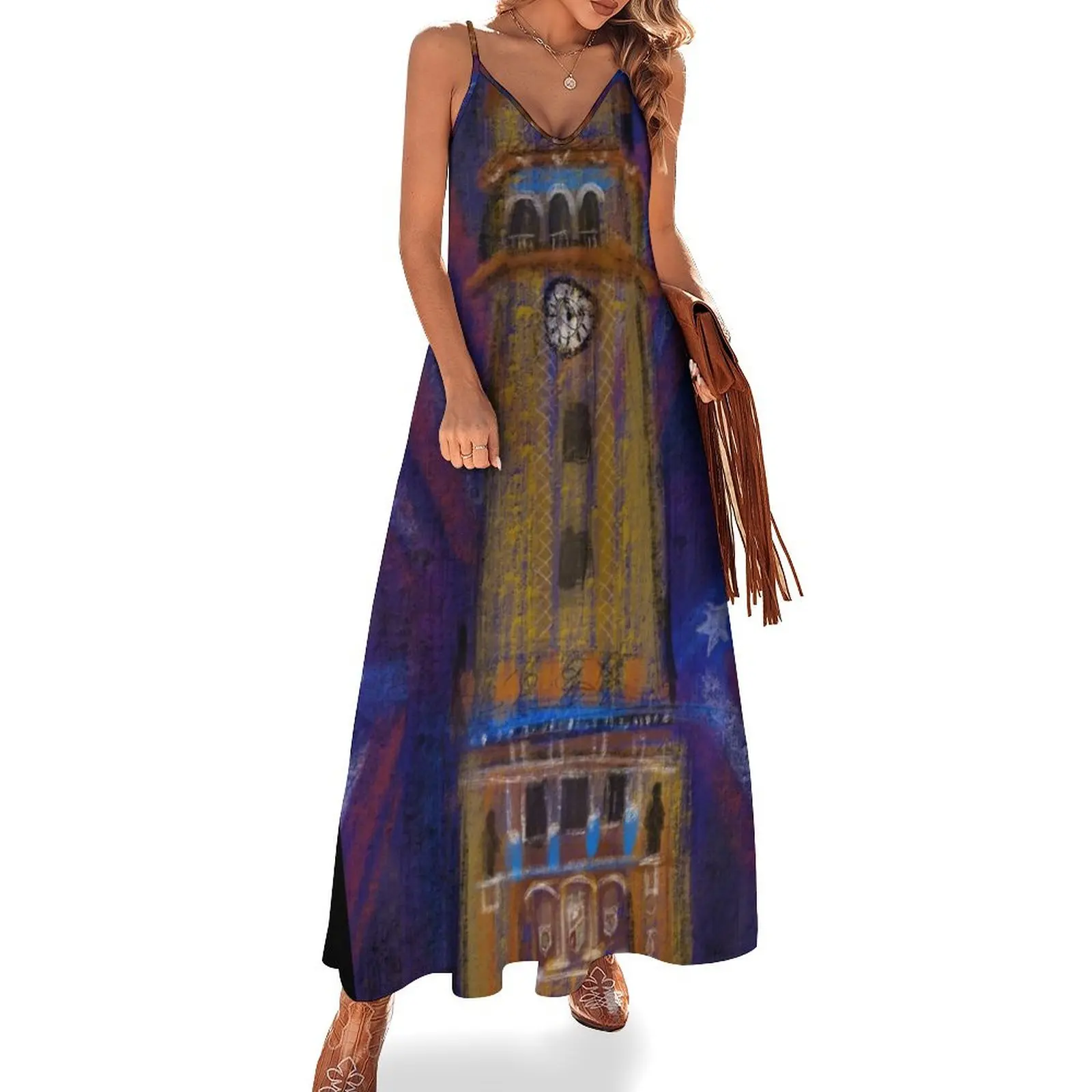 

Torre de la Universidad Sleeveless Dress Beachwear chic and elegant evening dress dresses for women evening dresses ladies