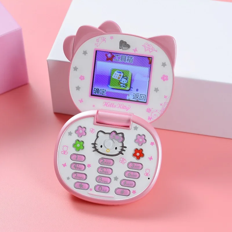 

2023 Sanrios Kawaii Flip Phone K688 Cartoon Anime Modelling Mini 1.77inch 300000 Pixels Fashion Items Children Student Toys Gift