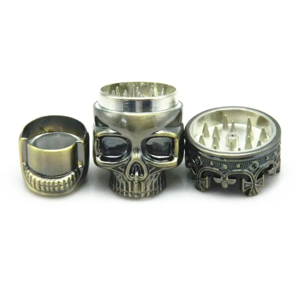 Plastic Skull Herb Tobacco Grinder Crusher Tobacco Herbal Herb Hand Muller Grinder Mill Crusher