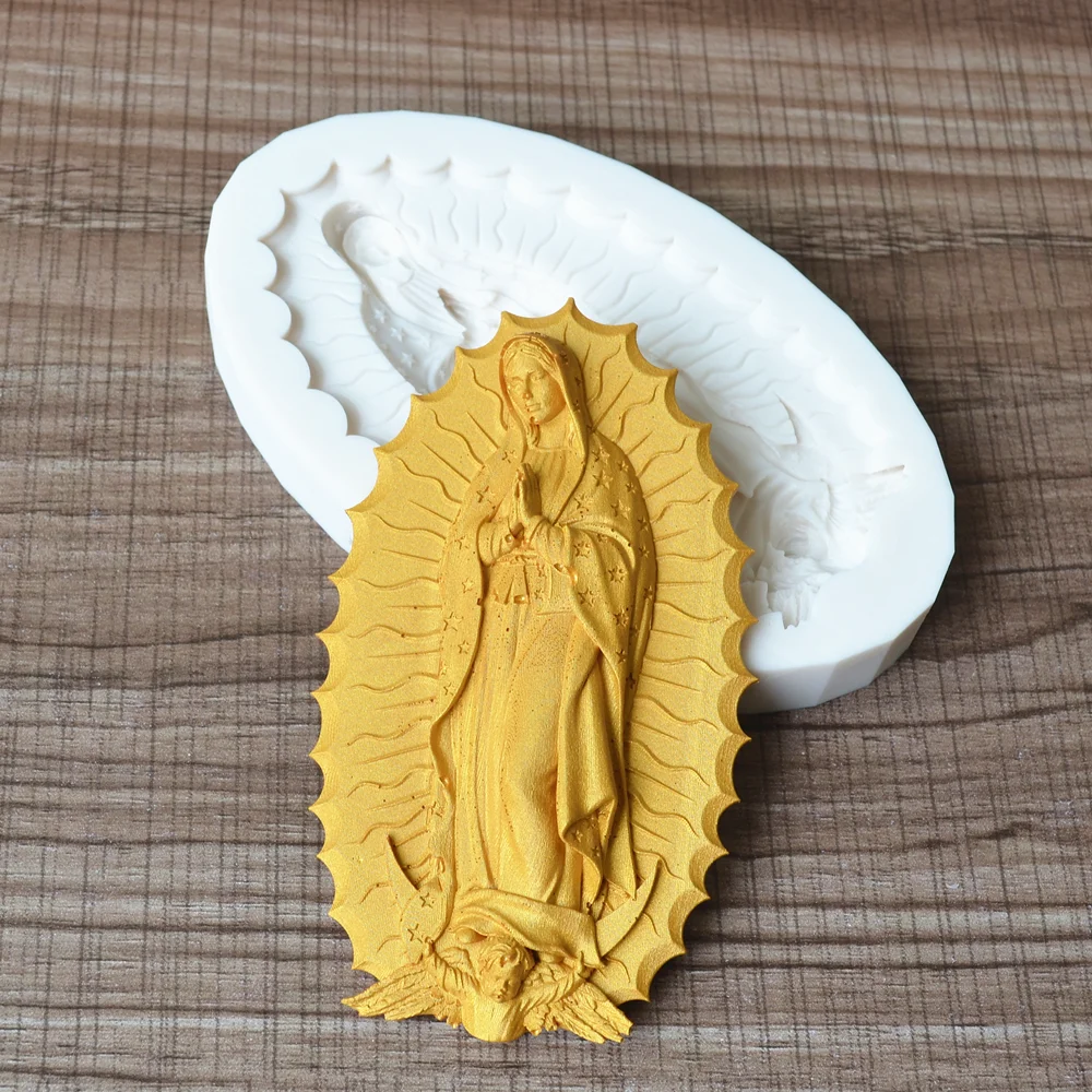 Silicone Mold Angel Our Lady Kitchen Baking Cake Decoration Tools For DIY Star Pastry Chocolate Fondant Relief Moulds Supplies