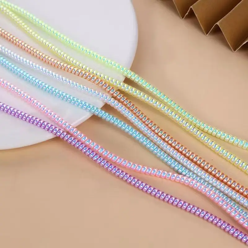 

1.4M Colorful Spiral Charger Cable Cord Protector Universal Wrap Data Line Decoration Winder For iPhone Samsung Huawei Xiaomi