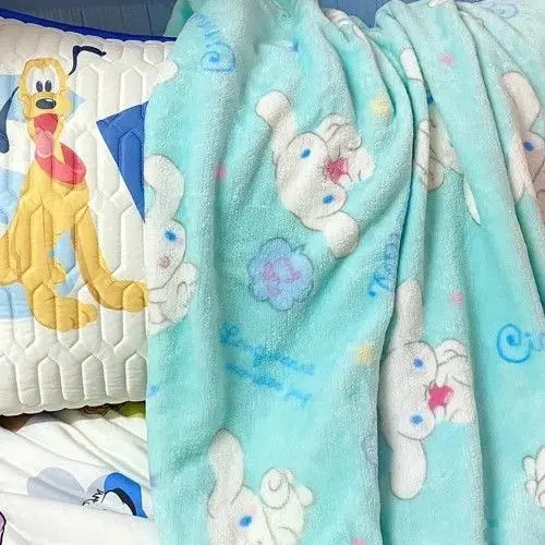 

Big Size Cinnamoroll Plush Blanket Lovely Dog Kawaii Flannel Quilt Bed Sheet Baby Warm Blanket Sofa Bedroom Decoration Girls Gif