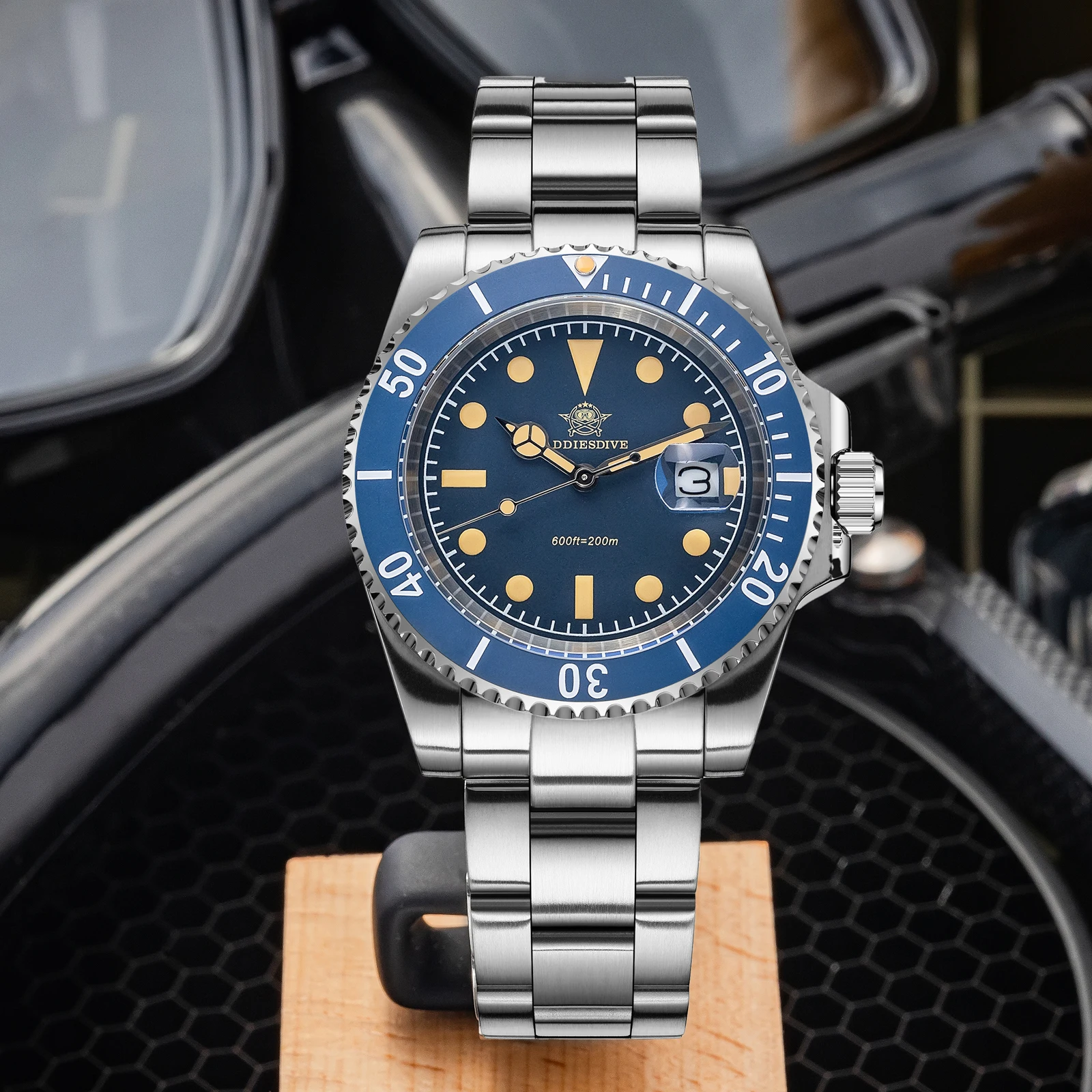 ADDIESDIVE Stainless Steel Quartz WristWatch For Men Luxury 41mm Relojes Masculino 200M Dive Watches Super Luminous Sports Watch