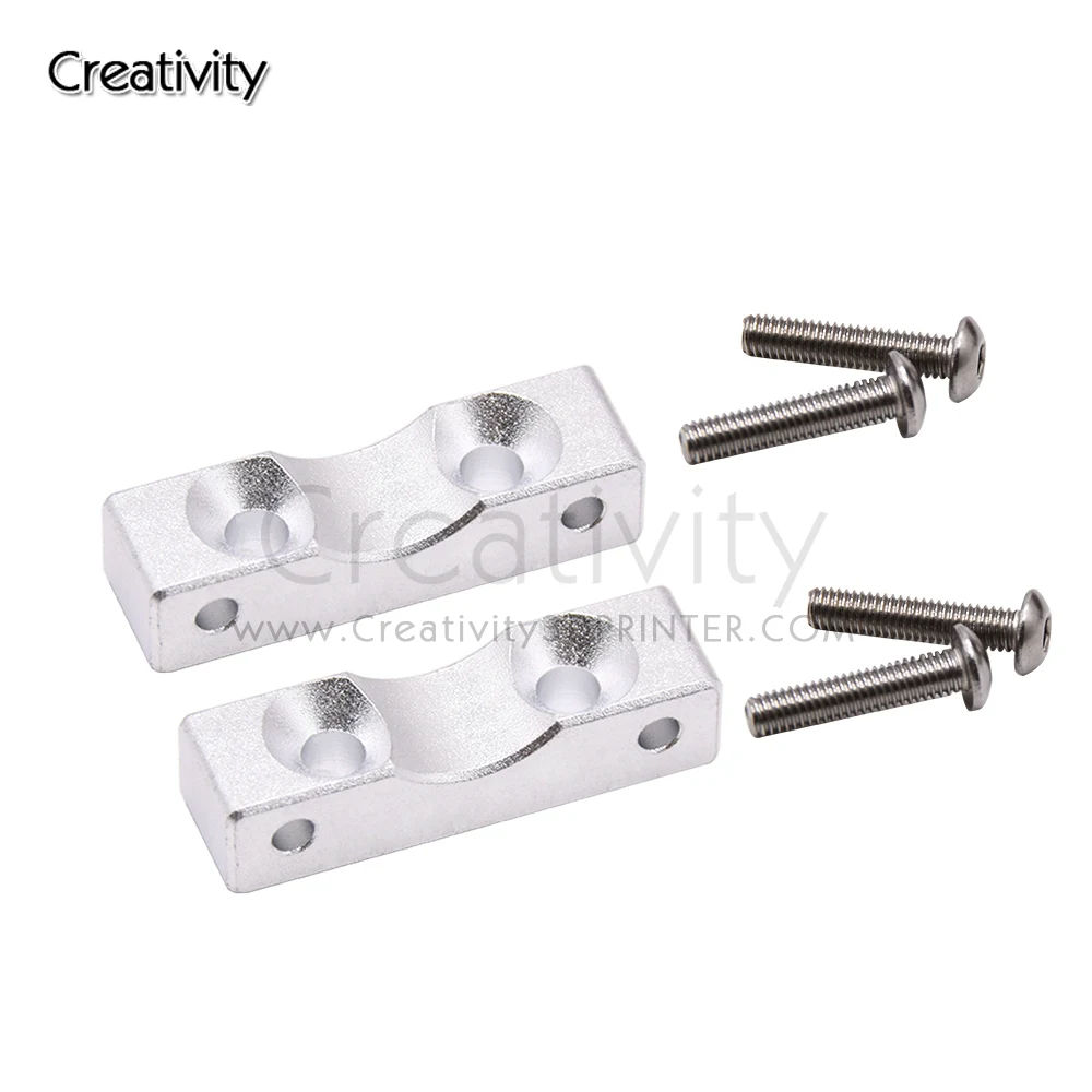 2 Sets Aluminum Alloy Z axis Stepper Motor Mount with Screw Nuts for Ender-3/Ender-3S/Ender-3pro/CR-10 Series Upgrade Kit