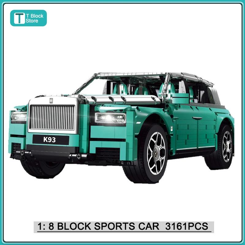 

Technical Famous Limousine Building Block Bricks Model MOC Assembly Static Supercar Luxury Vehicles Sets Kids Toys Boys Gifts