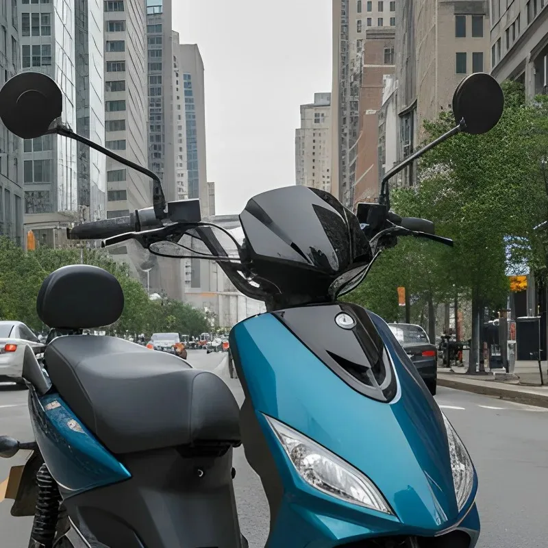 Bike Handlebar Mirror 360 Rotation Adjustable Rearview Mirror Shockproof Convex Wide Angle for Universal Motorcycle E-Bike