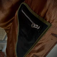 Retro Casual Style Spring Leather Jacket Men Natural Horsehide and Canvas Spliced Slim Fit Short Genuine Coat - Image 6