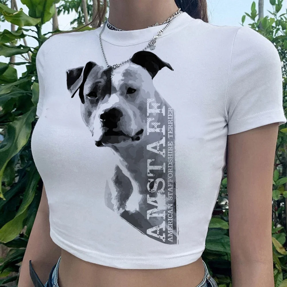 Amstaff 90S Fairy Grunge 2000S Crop Top Girl Gothic Trashy Kawai 2000S Vestiti Ritagliati