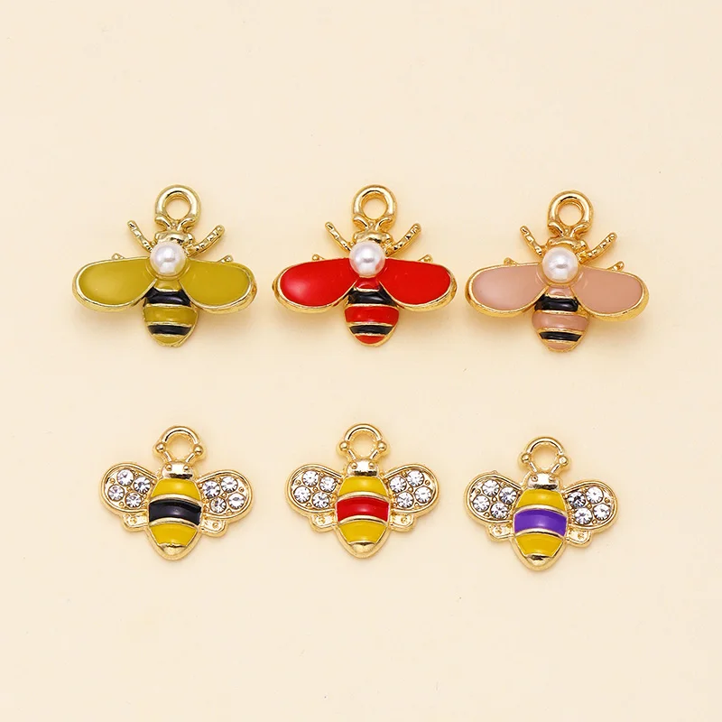 美しいビーズ,ミツバチ,蜂蜜のポット,エナメルの形をしたジュエリー