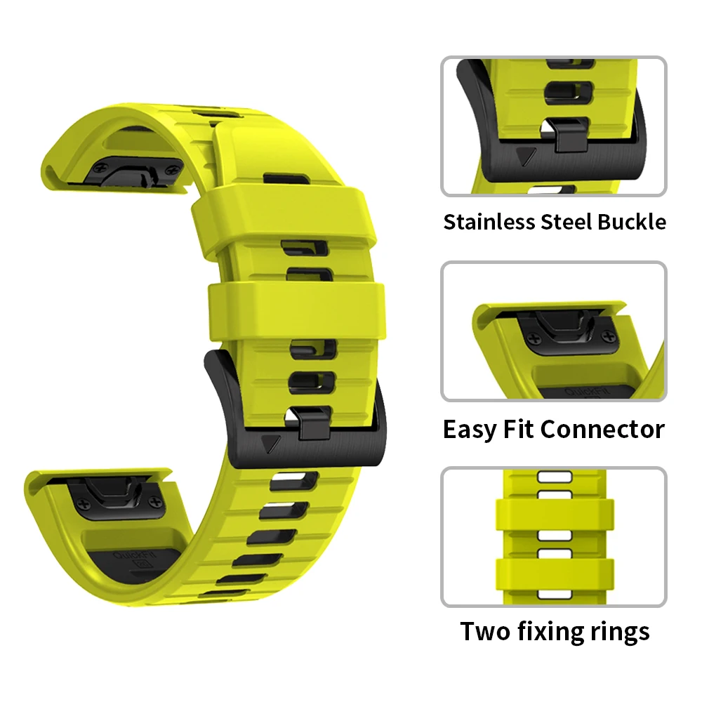 Premium QuickFit Silicone Watch Strap - Durable Replacement Bands