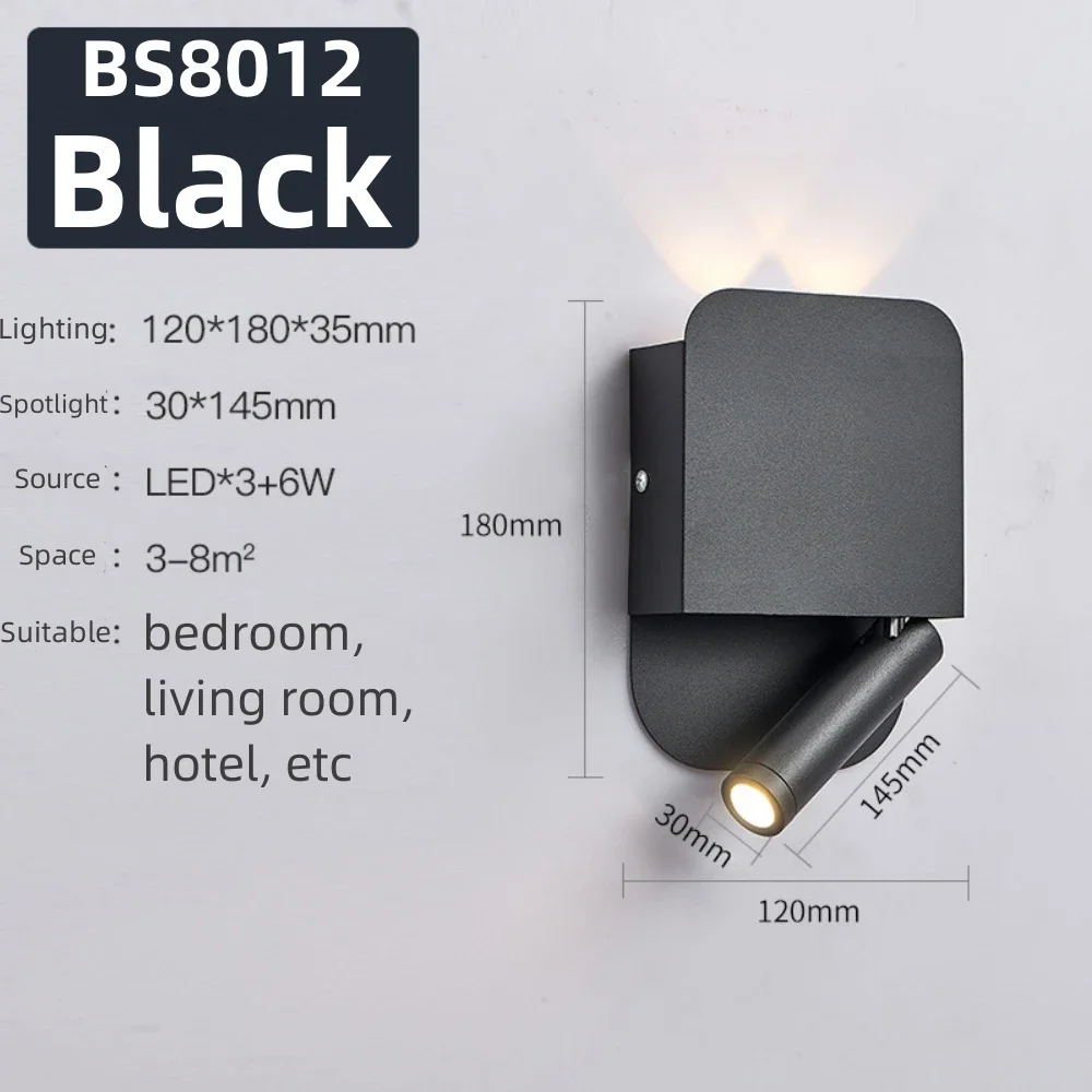 ตัวเลือกสินค้า โคมไฟติดผนังปรับมุมได้ LED ทันสมัย