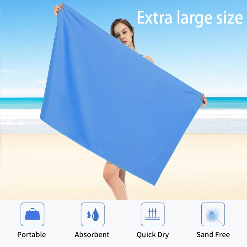 40X80/80X160CM Water uptake Quick-Dry Sports Towel Microfiber Running Yoga Fitness Basketball Outdoor Camping Hiking Beach Towel 6