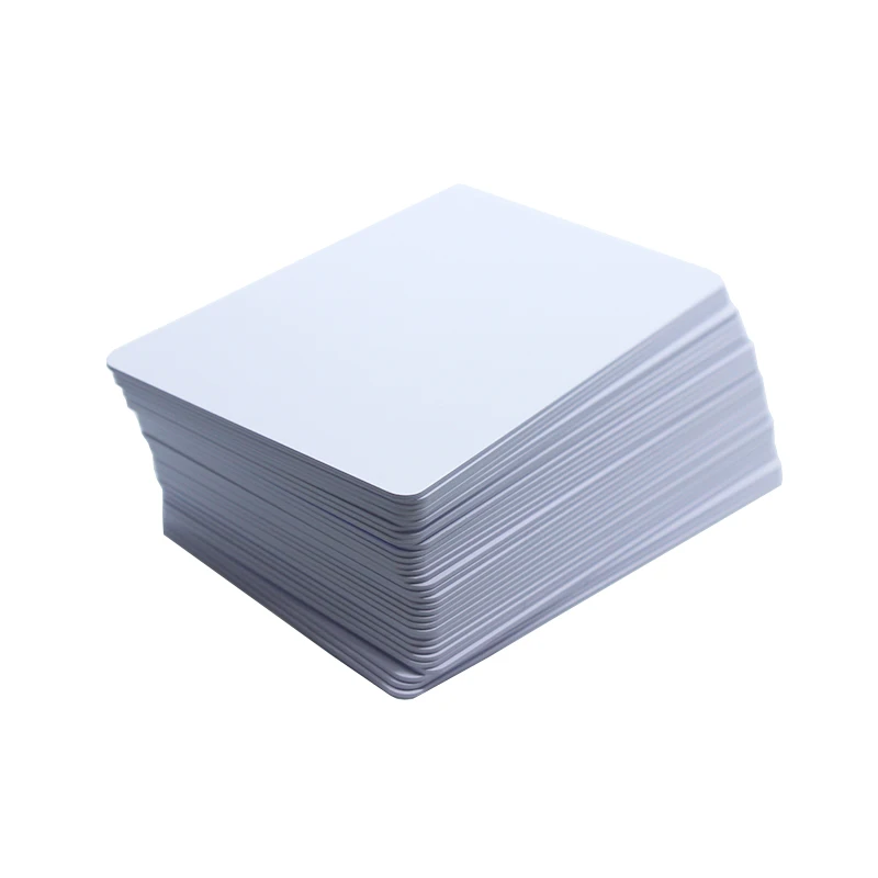 100pcs a lot LF HF UHF PVC RFID Blank Card 9662 Contactless White Card NFC Access Control System Membership Management