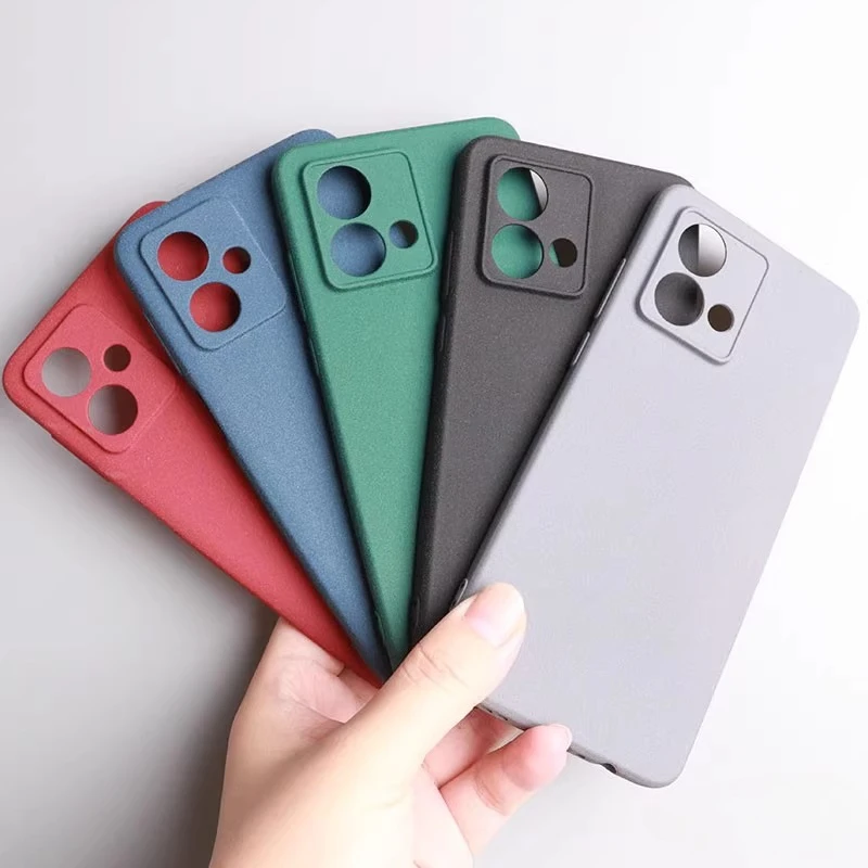 Matte Soft Silicone Ultra Thin Sandstone Phone Case - Stylish Protective Back Cover