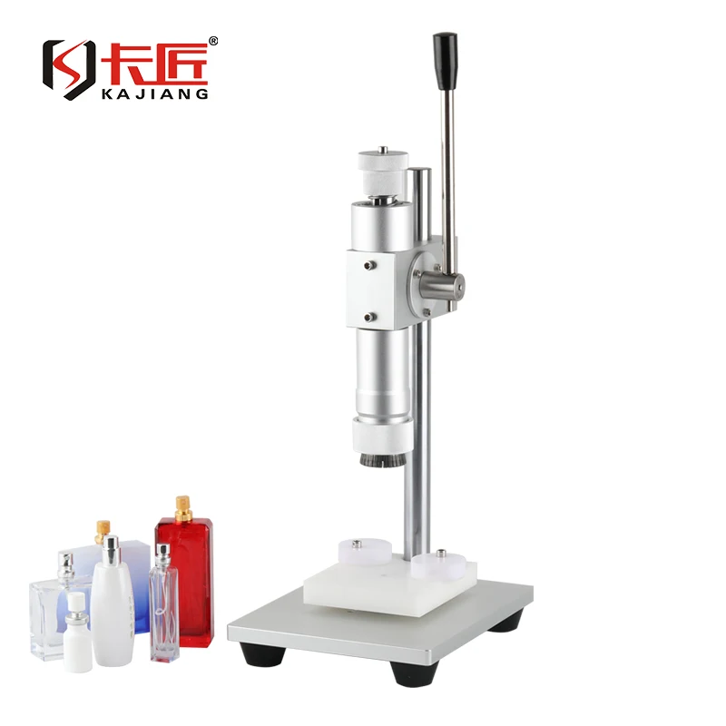 

Locking machine desktop manual capping machine 13/15/18/20mm caliber cosmetic nozzle glass bottle aluminum cap grabbing machine