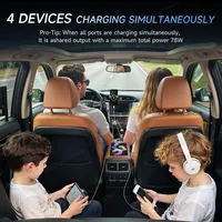 12 Volt USB C Outlet Dual Quick Charge 3.0 Port & Dual PD Type-C Car Charger Socket with Voltmeter for Car Boat Marine Truck Bus - Image 2