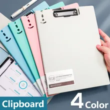 

Morandi 4 Colors File Folder Writing Pad A4 Clipboard Document Holder Board Plastic Clip Board School Office Supplies Stationery