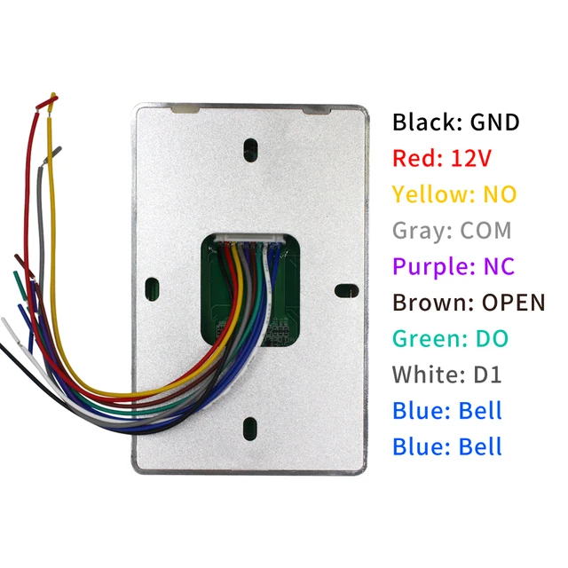 IP67 Waterproof Touch Screen Backlight RFID Standalone Access Controler 125KHz 13.56MHZ Access Control 1000 User Wiegand Output 3