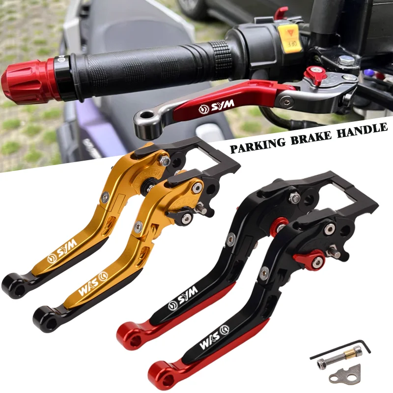 

Motorcycle Accessories Parking handle clutch brake lever with parking lock For SYM ADX125 ADX 125 HUSKY ADV150 ADV 150