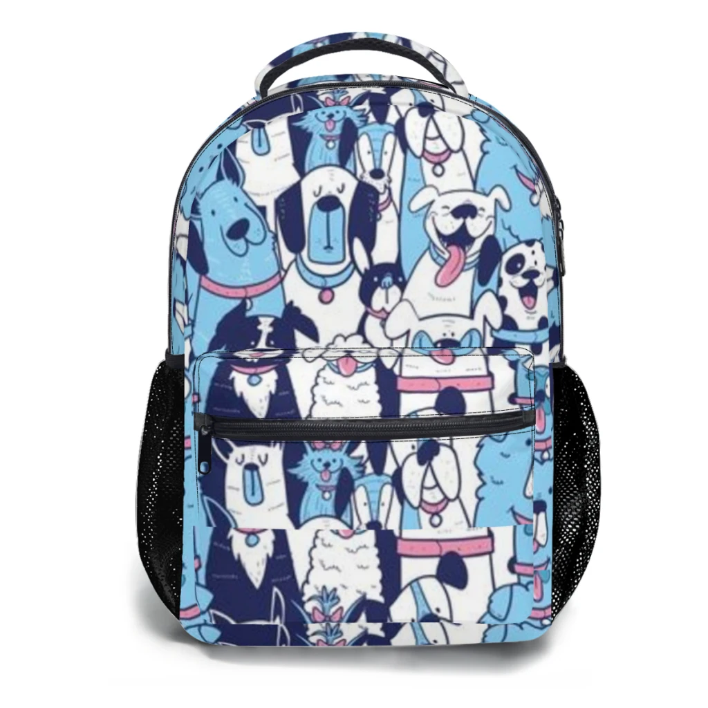 cute dog Schoolbag For Girls Large Capacity Student Backpack Cartoon High School Student Backpack