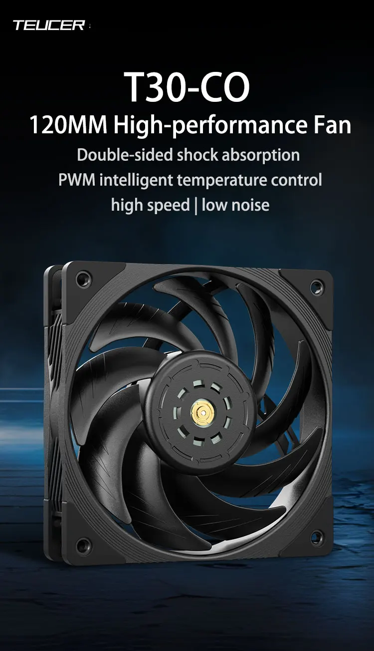 T30 Series PC Cooling Fan High Wind Pressure Performance Version Dynamic Balance