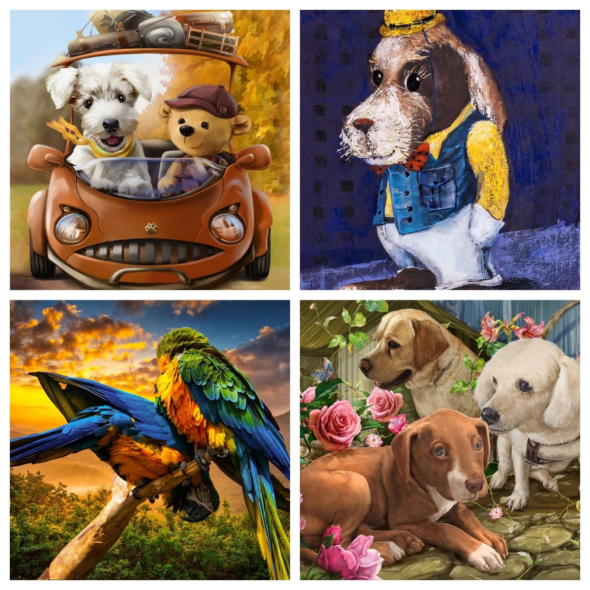100-Piece Dog-Themed Relaxation Jigsaw Puzzle for All Ages – Perfect Educational Gift