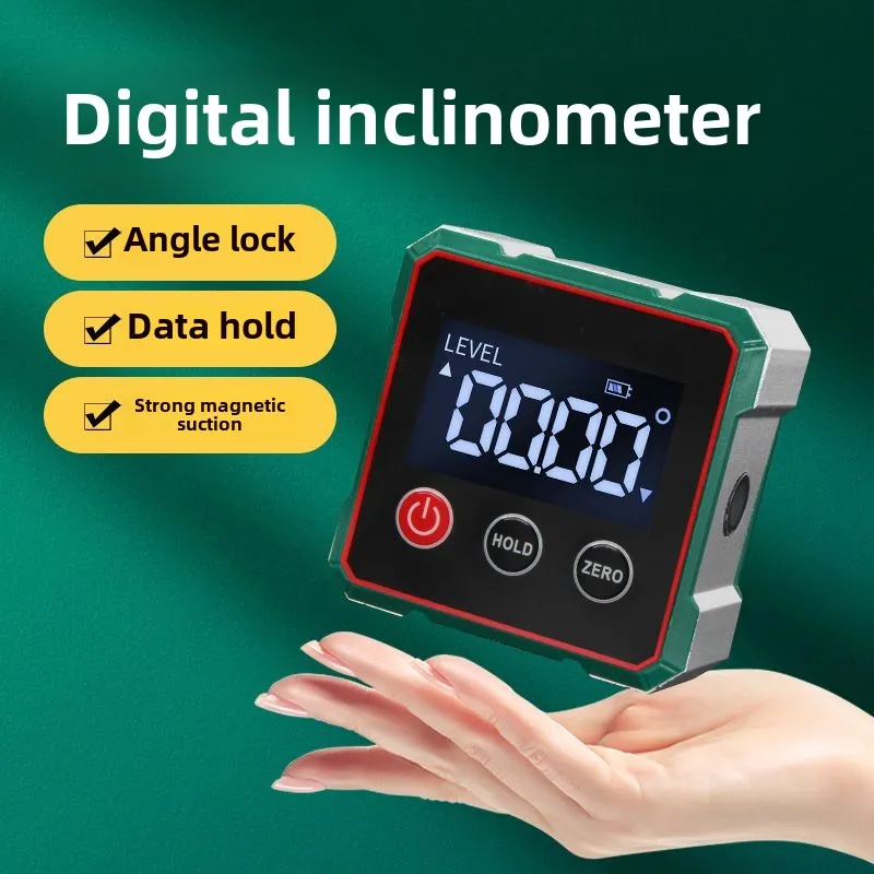 Tiltmeter Digital Display Tilt Box Electronic Angle Ruler with Magnetic Specifications Slope Level,Etc Gauging Tools