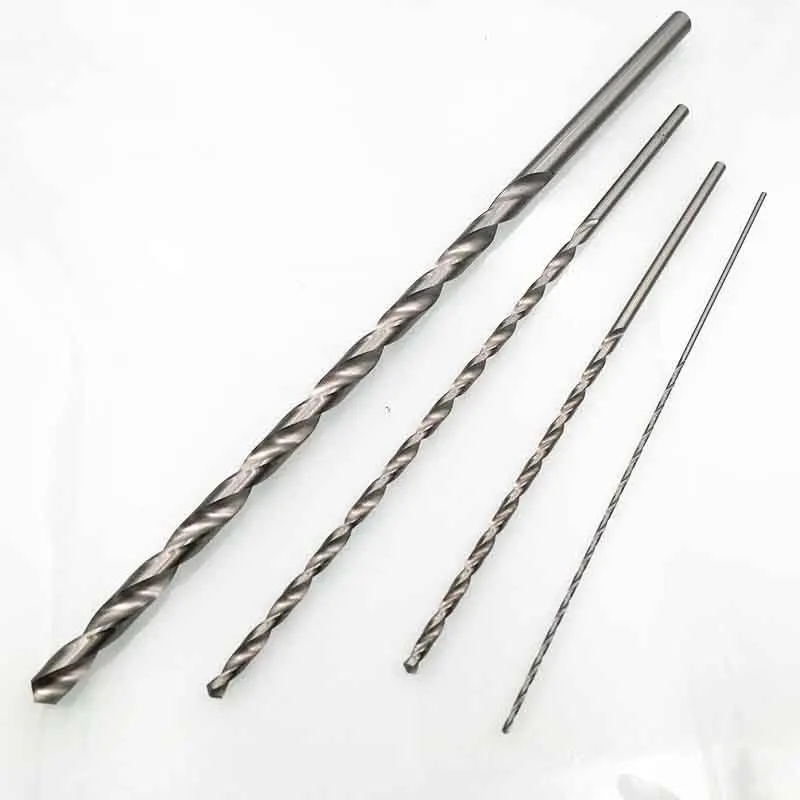 Drill Bit Set 2mm 3mm 4mm 5mm 6mm Diameter 160-300mm Extra Long HSS Straight Shank Auger-Twist