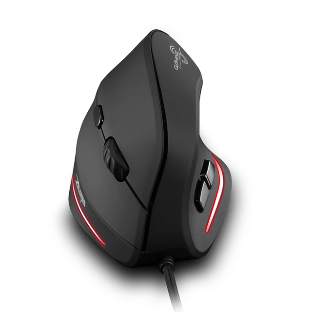ZELOTES T20 Office Notebook Mice Mouse Pro Gamer Wired Vertical Optical Mouse Laptop Desktop Professional Computer Mouse 2