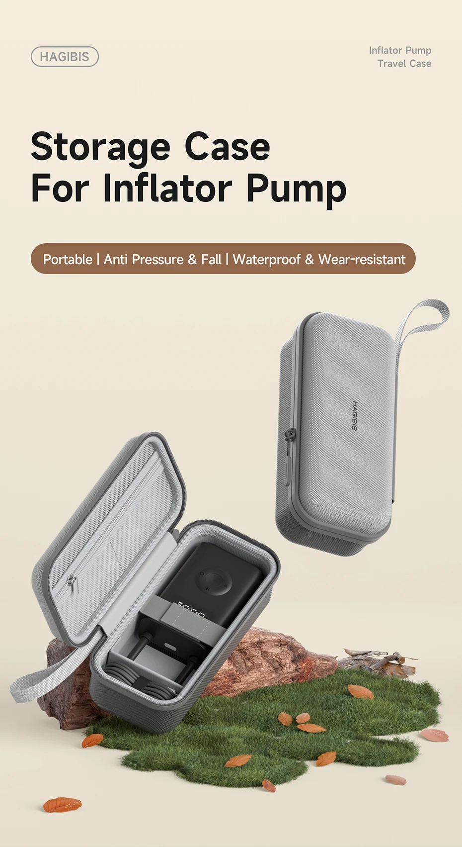 Hagibis Portable Carrying Case for Inflator Pump