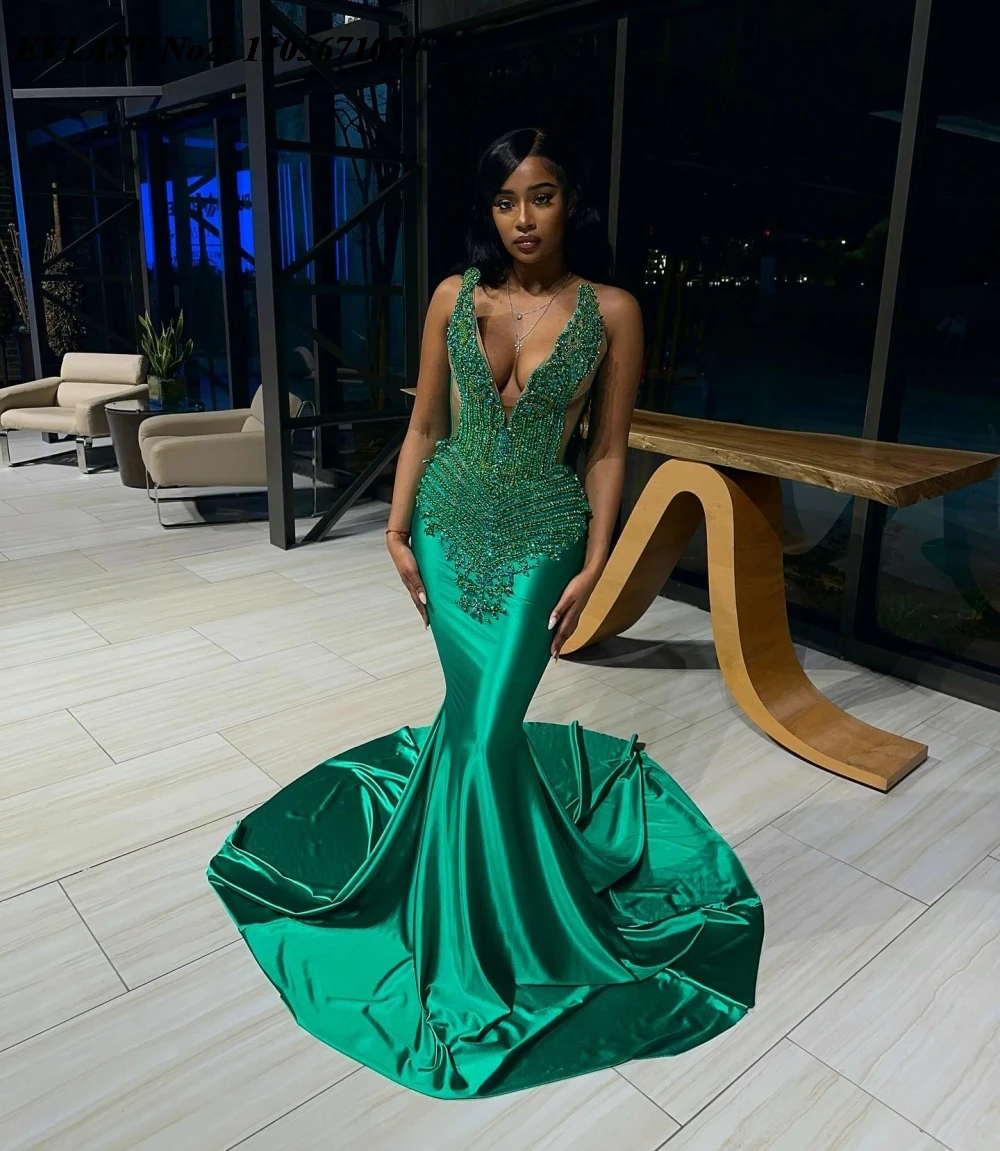 Party Dress Mother Of The Bride Dresses Hunter Green Evening Gown Emerald  Green Green Jade Dress
