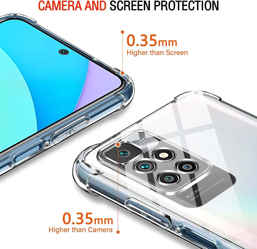 Anti-Falling Soft TPU Case For Xiaomi Redmi 10 2022 Redmi 10 Prime 2022 10A  10C Redmi 9 9A 9C Clear Transparent Protector Cover - AliExpress