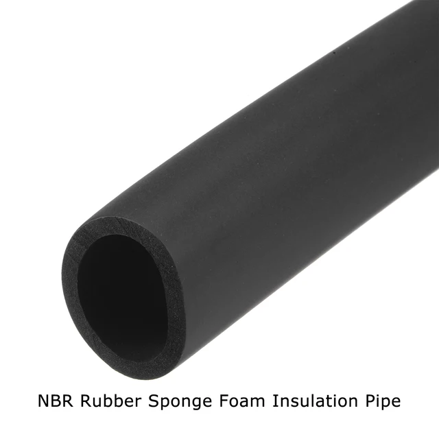 1Meter Black NBR Sponge Foam Rubber Tube Fitness Equipment Handle Bars Thermal Insulation Pipe Pipeline Holder Protective Sleeve 2