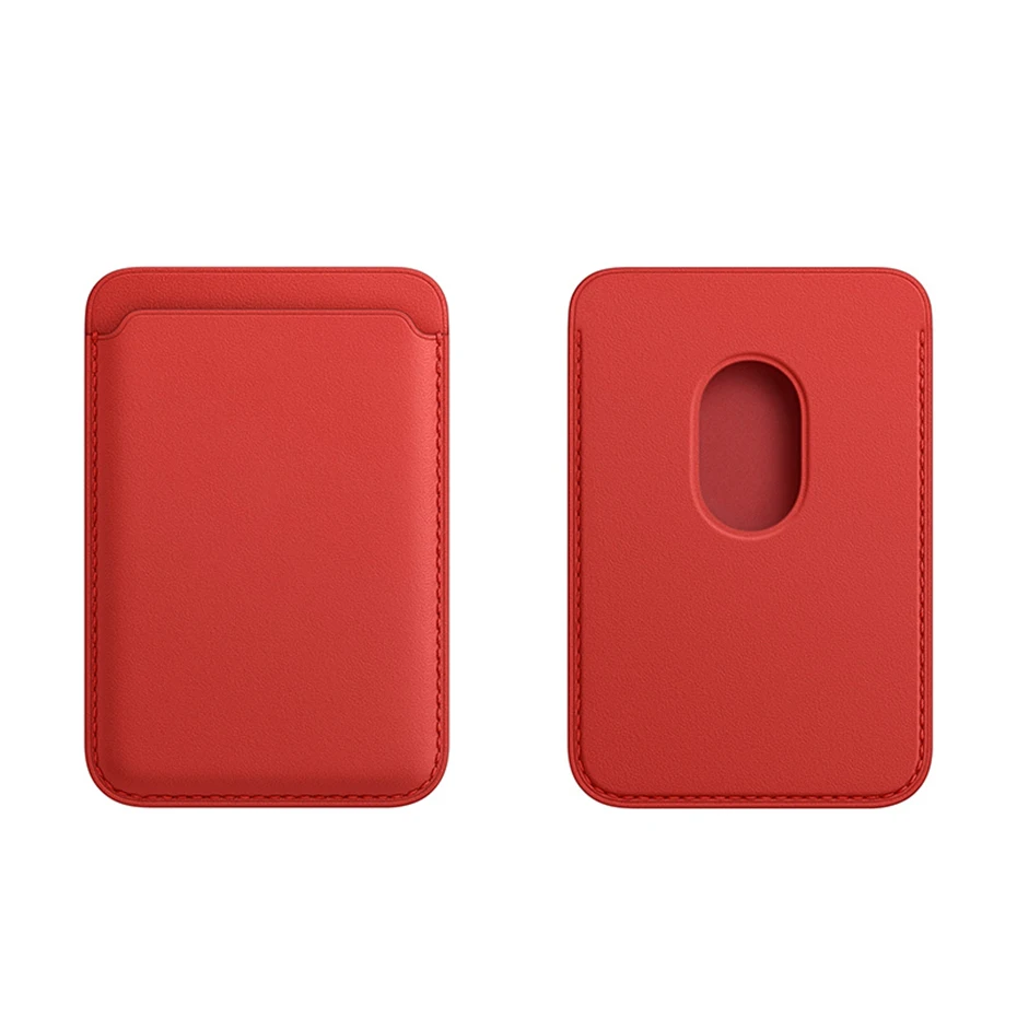 Magsafe Magnetic Card Holder Case For iPhone 13 Pro Max 12 11 Mini Leather Wallet Cover X Xs Xr 12Pro Card phone Bag Adsorption magsafe charger wireless