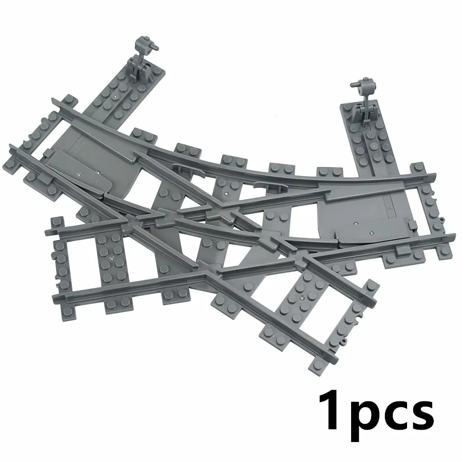 City Train Rail Tracks and Railway Building Block Set - Creative DIY Brick Toys