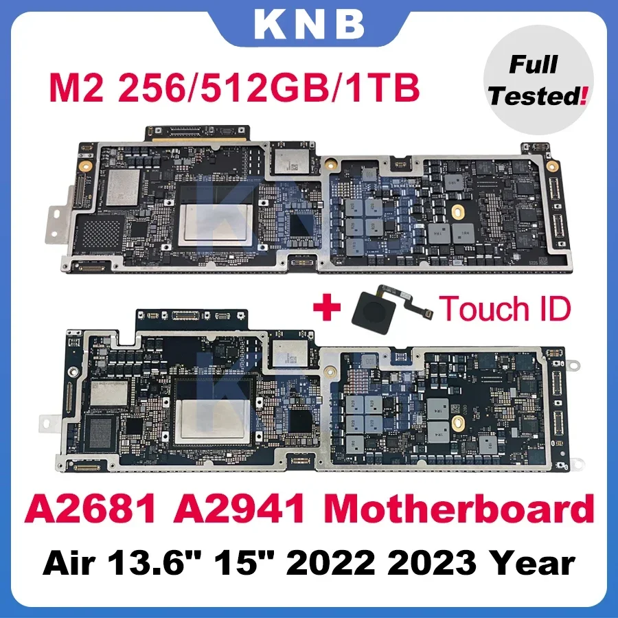 Original A2681 Motherboard with Touch ID 820-02536-A For Macbook