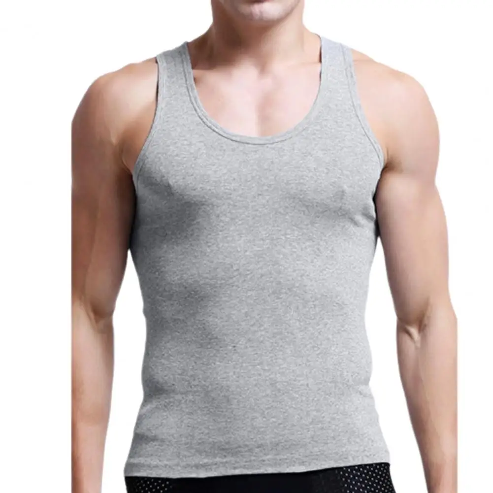 

Men Slim Fit Vest Men's Quick-drying Fitness Tank Top For Gym Sport Breathable Vest Plus Size Soft Stretchy Pullover For Summer