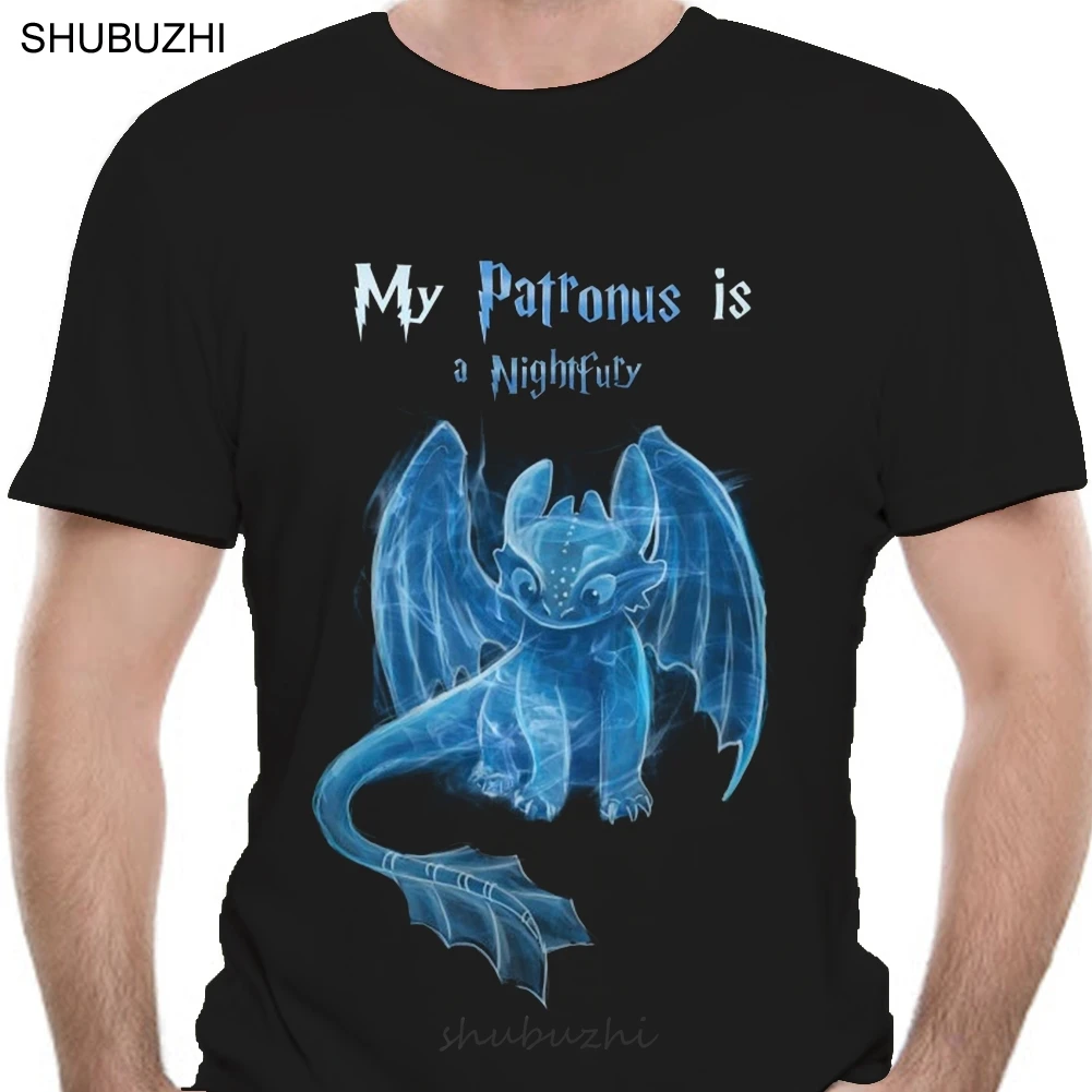 Мужская Летняя хлопковая футболка «Мой Патронус», Размеры M 6 Xl