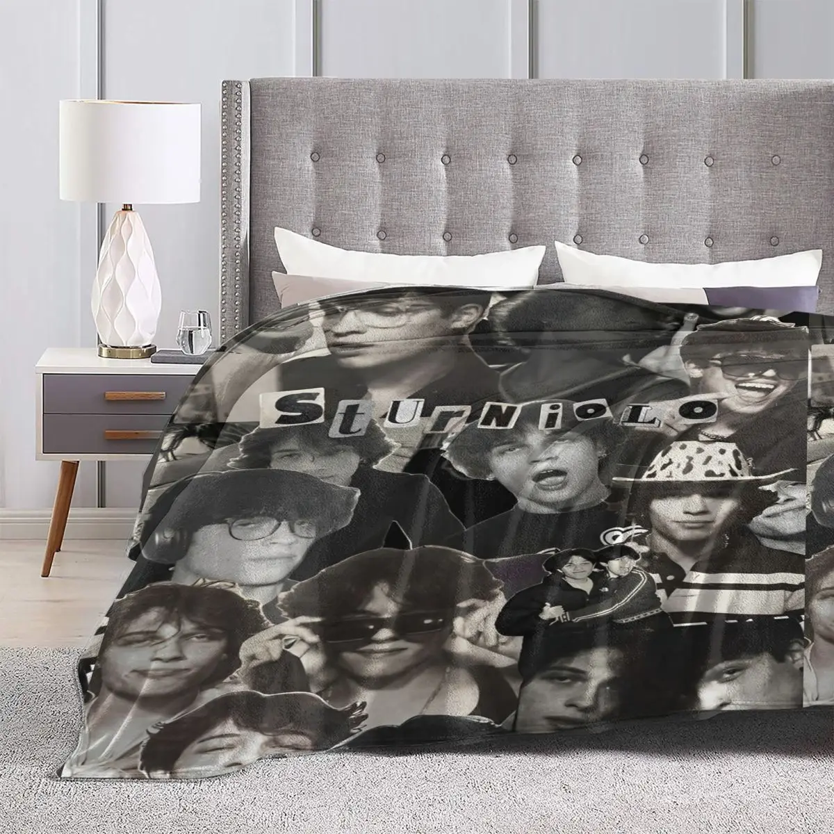 Sturniolo Triplets Blanket Quality Warm Soft Music Throw Blanket Spring Decorative Couch Chair Pattern Bedspread 4