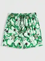 New Men's Summer Shorts Loose Luxury Shorts 3D Printed Casual Five pointed Star Printed Harajuku Shorts Hawaiian Beach Shorts 2