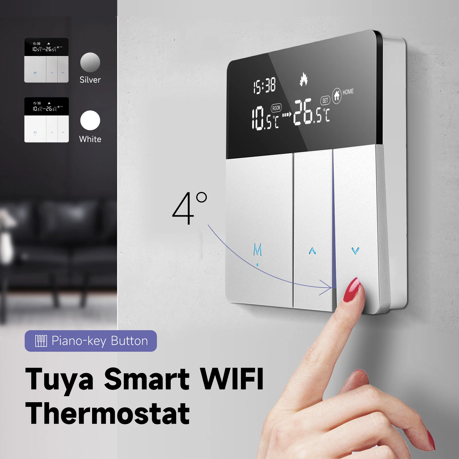 

Beok WiFi Thermostat Tuya Smart Life for Floor Heating Gas Boiler with Alexa Yandex Alice Control Home Temperature Controller
