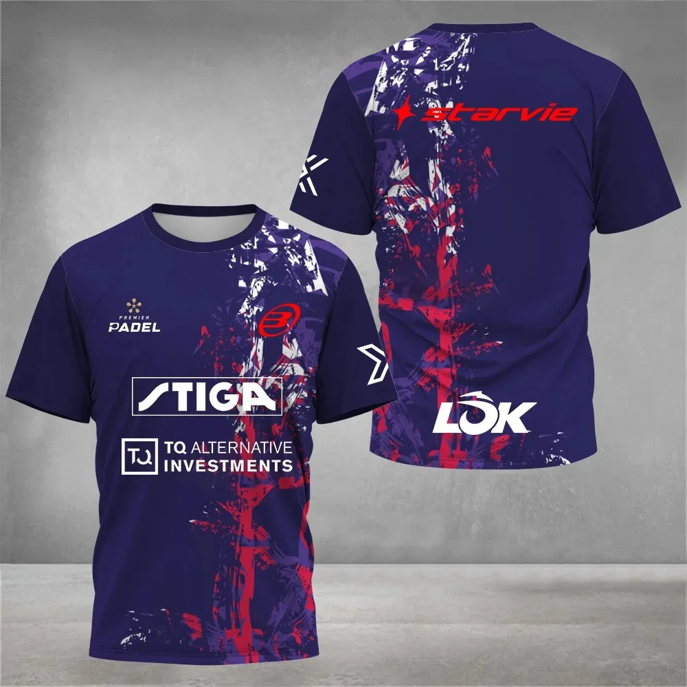 Padel Jersey Breathable Quick Drying Tennis Short Sleeve T-shirt Men Sports Fitness Top Loose Sweatwicking Casual Shirt t shirts downhill jerseys