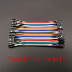 Versatile 40 - Pin Jumper Wire Set for DIY Electronics and Prototyping (Female to Female)