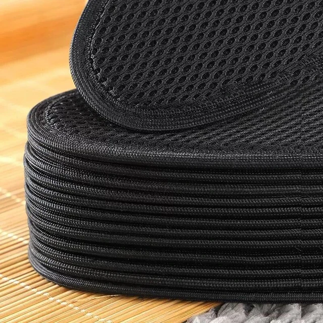 Plantillas de bambú para hombre y mujer, plantillas desodorantes de malla transpirable que absorben el sudor, almohadillas para zapatos, almohadillas deportivas para correr, cojín ligero - Image 5