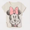 Girls TShirt Minnie Printed Short Sleeve Summer Clothes Fashion Casual Wear Round Neck Base Shirt New Child Cute Pullover Tops 4